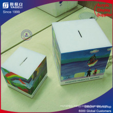 Stainless Steel Acrylic Donation Money Box